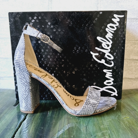 Sam Edelman Snakeskin Heels - Picture 1 of 6